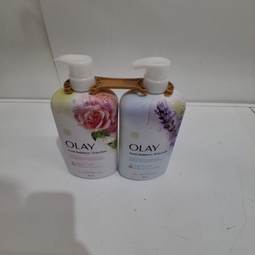 2PK OLAY FRESH RADIANCE BODY WASH - 887ML EACH - LAVENDER/ROSEWATER image 2