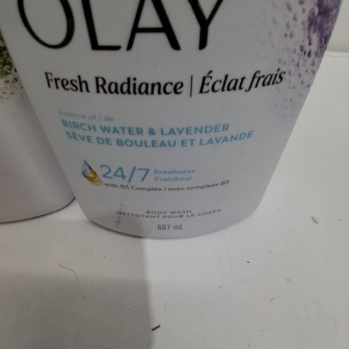 2PK OLAY FRESH RADIANCE BODY WASH - 887ML EACH - LAVENDER/ROSEWATER image 3