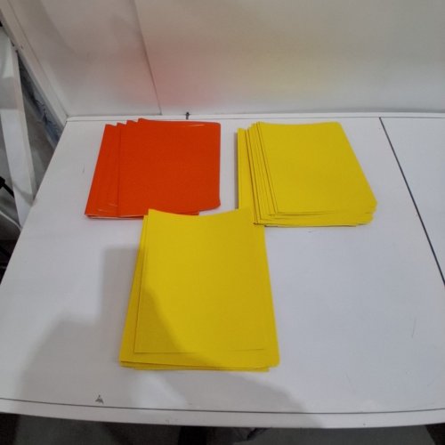 44PK PEN+GEAR 3-PRONG REPORT COVERS - 9.4" X 11.5" - YELLOW / ORANGE image 2