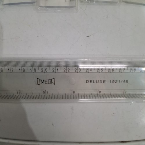 (10) OMEGA DELUX 1921/45 PLASTIC RULER - 18" - CLEAR/BLACK image 4