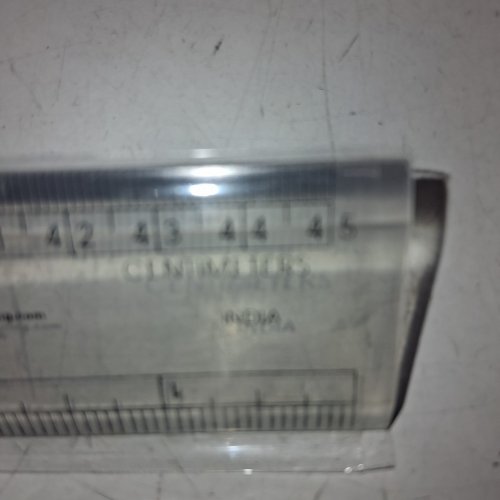 (10) OMEGA DELUX 1921/45 PLASTIC RULER - 18" - CLEAR/BLACK image 5