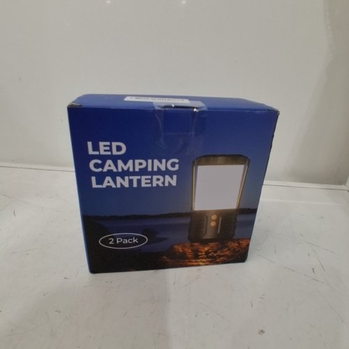 2PK NARUNDREN LED RECHARGEABLE CAMPING LANTERN, 4000MAH, 500LM - BLACK (MODEL: ‎ECL01) image 4