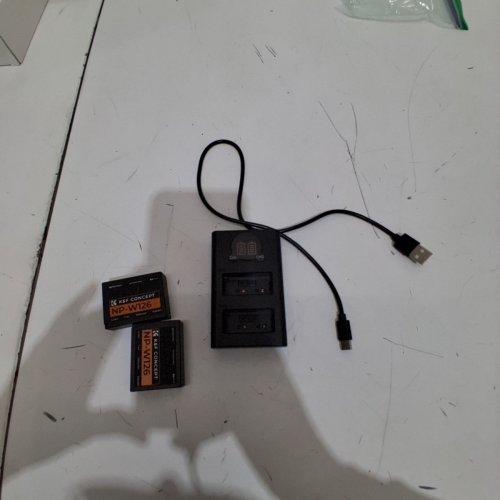 K&F CONCEPT CAMERA BATTERY CHARGER WITH 2 BATTERIES - 7.4V 1300MAH - NP-W126 NP-W126S (MODEL: NP-W126) image 4