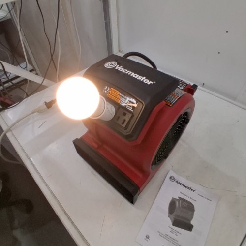 VACMASTER AIR MOVER AND FITNESS FAN - 550CFM, DRYING AND COOLING - RED/BLACK (MODEL: AM201 1101) image 3