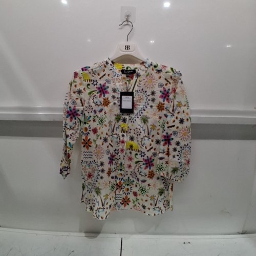 WOMEN'S BARILOCHE PRINTED 1/4 SLEEVE SHIRT - SMALL / MEDIUM - 38 - MULTICOLOR (STYLE: ALYA) image 2