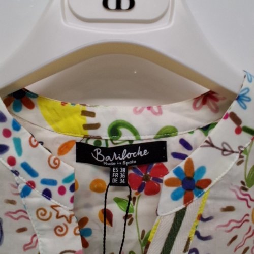WOMEN'S BARILOCHE PRINTED 1/4 SLEEVE SHIRT - SMALL / MEDIUM - 38 - MULTICOLOR (STYLE: ALYA) image 5