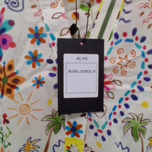 WOMEN'S BARILOCHE PRINTED 1/4 SLEEVE SHIRT - SMALL / MEDIUM - 38 - MULTICOLOR (STYLE: ALYA) image 6