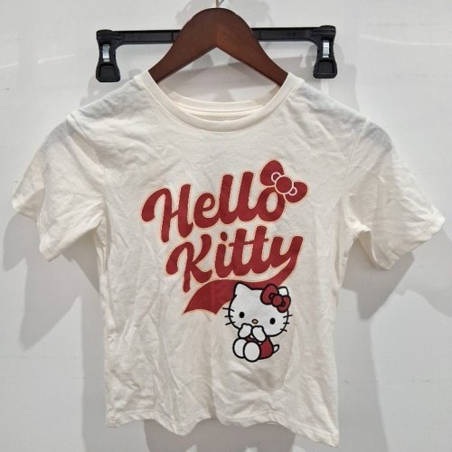 GIRL'S HELLO KITTY SHORT SLEEVE T-SHIRT - MEDIUM (7-8) - WHITE (STYLE: SIL-3460) image 2