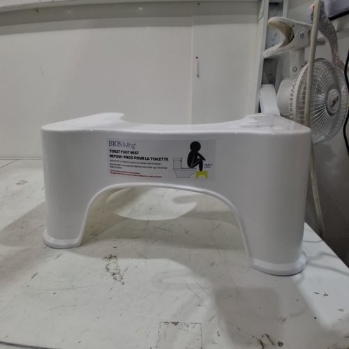 BIOS LIVING TOILET FOOT REST FOR CORRECT TOILET POSTURE - WHITE (MODEL: 59063) image 2
