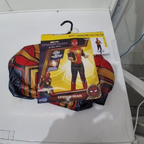 2PC BOYS JAZWARES COSTUME PLAY SPIDERMAN COSTUME - LARGE - BLACK/RED/GOLD (STYLE: JWC7206) image 2