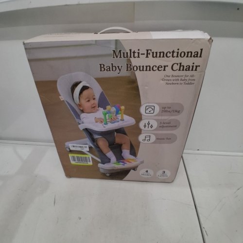 CUDDOBABY BABY BOUNCER WITH DETACHABLE WHEELS - 0-24M - BLUE (MODEL: BB01-BLUE) image 5