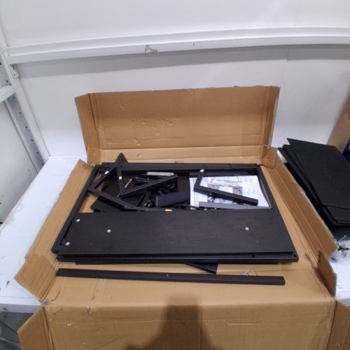SOMDOT COMPUTER DESK WITH 3 DRAWERS - 40" - BLACK image 2