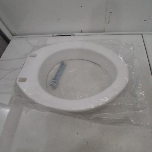 CAREX HEALTH BRANDS ELONGATED TOILET SEAT ELEVATOR - 300LBS CAP - 3.5" - WHITE (MODEL: B30800) image 2