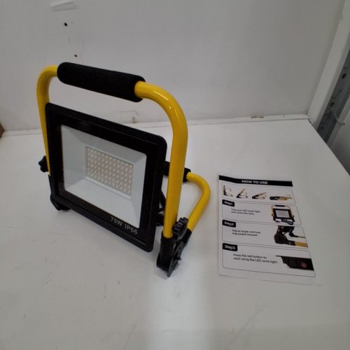 WATERPROOF LED WORK LIGHT - 70W - 10000LM - BLACK/YELLOW image 3