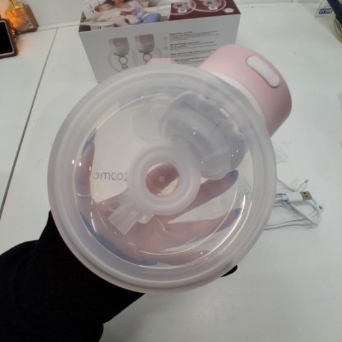 MOMCOZY DOUBLE WEARABLE HANDS FREE BREAST PUMPS - WHITE/PINK (MODEL: S12 PRO-V) image 6
