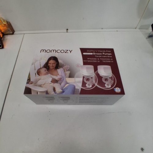 MOMCOZY DOUBLE WEARABLE HANDS FREE BREAST PUMPS - WHITE/PINK (MODEL: S12 PRO-V) image 8