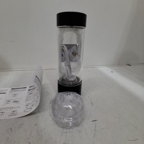 H2 WELLNESS HYDROGEN WATER BOTTLE - 8" - BLACK (MODEL: ZHDY-Q 9) image 2