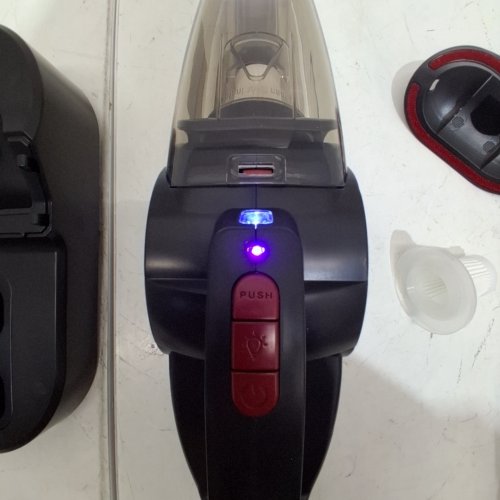WHALLULTRA CORDLESS HANDHELD VACUUM CLEANER WITH CHARGING DOCK - 2200 MAH - BLACK/RED (MODEL: HC-074SD) image 2