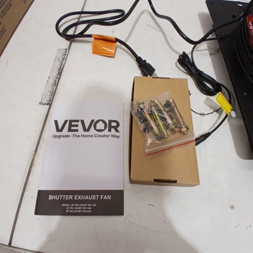 VEVOR SHUTTER EXHAUST FAN WITH REMOTE FOR ATTICS AND GREEN HOUSES - 10 SPEED - 14" - BLACK (MODEL: BT-WL14A) image 4