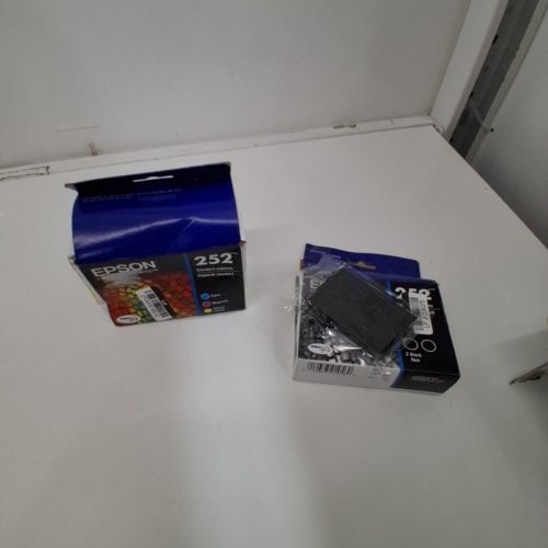 2 *RECENTLY EXPIRED* 2 ASSORTED EPSON 252 SERIES INK CARTRIDGE PACKS FOR SELECT WORKFORCE PRINTERS - STANDARD CAPACITY CYAN, MAGENTA, YELLOW, AND BLACK (MODEL: T252520 / T252120-D2) image 2