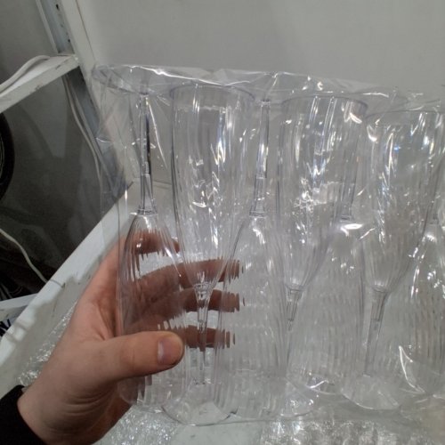 48PK HYHOUSING DISPOSABLE CHAMPAGNE FLUTES - 6 OZ - CLEAR image 3
