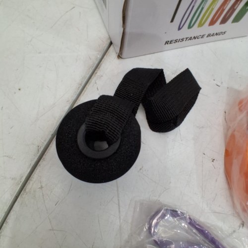 7PC ZACRO RESISTANCE BANDS SET - 10LBS - 170LBS - MULTICOLOUR (MODEL: RB01) image 3