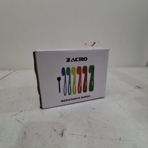 7PC ZACRO RESISTANCE BANDS SET - 10LBS - 170LBS - MULTICOLOUR (MODEL: RB01) image 4
