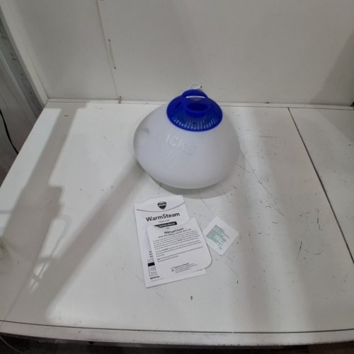 VICKS WARMSTEAM VAPORIZER FOR COUGH & CONGESTION RELIEF, COMES WITH 1 VAPOPAD - WHITE/BLUE (MODEL: V150SGNLC) image 3