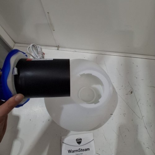 VICKS WARMSTEAM VAPORIZER FOR COUGH & CONGESTION RELIEF, COMES WITH 1 VAPOPAD - WHITE/BLUE (MODEL: V150SGNLC) image 4