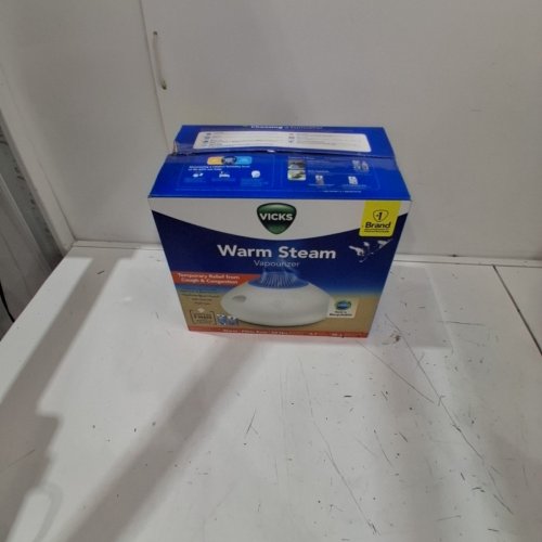 VICKS WARMSTEAM VAPORIZER FOR COUGH & CONGESTION RELIEF, COMES WITH 1 VAPOPAD - WHITE/BLUE (MODEL: V150SGNLC) image 5