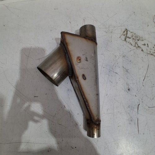 EXHAUST Y-PIPE - 3" X 2" - 1.5" - STEEL image 2