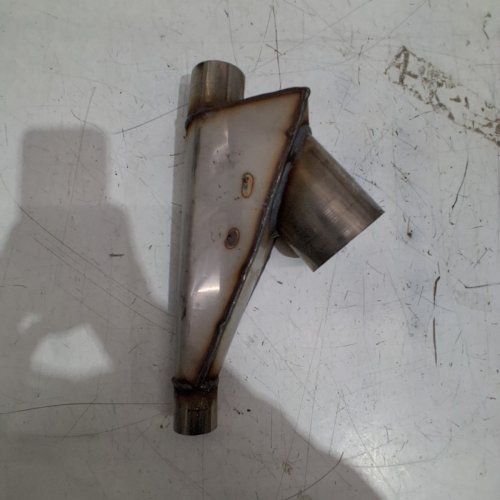 EXHAUST Y-PIPE - 3" X 2" - 1.5" - STEEL image 3