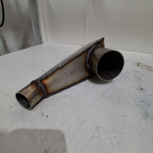 EXHAUST Y-PIPE - 3" X 2" - 1.5" - STEEL image 4
