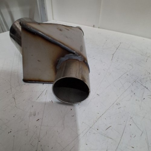 EXHAUST Y-PIPE - 3" X 2" - 1.5" - STEEL image 5