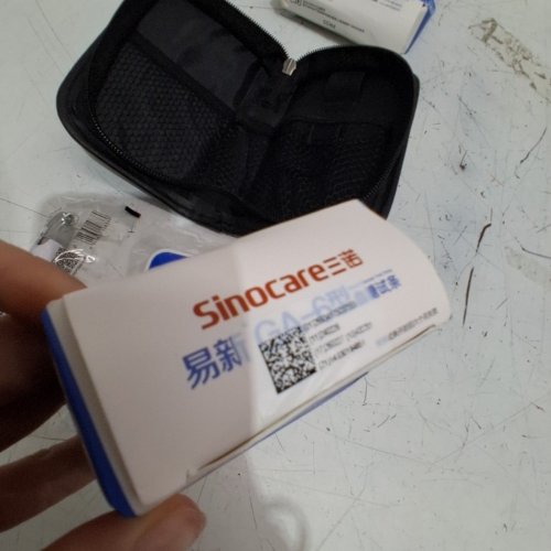 SINОCARE BLOOD GLUCOSE MONITORING KIT- BLUE / WHITE (MODEL: GA-6) image 6