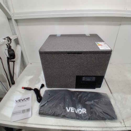 ULTRA-LIGHT PORTABLE ELECTRIC CAR REFRIGERATOR - 12V 40L CAPACITY - GREY (MODEL: FE40) image 3