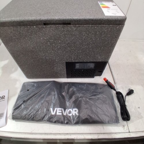 ULTRA-LIGHT PORTABLE ELECTRIC CAR REFRIGERATOR - 12V 40L CAPACITY - GREY (MODEL: FE40) image 4