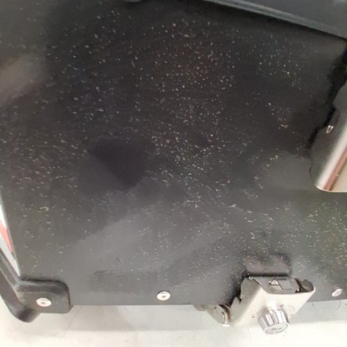 KEMIMOTO UNIVERSAL WATERPROOF DETACHABLE MOTORCYCLE ALUMINUM ALLOY TOP CASE/TRUNK WITH LINING, LOCK & BACK CUSHION - 17.7" X 15.4 X 13.2" - 56 L - BLACK (MODEL: KMF0304-05908-BK) image 3