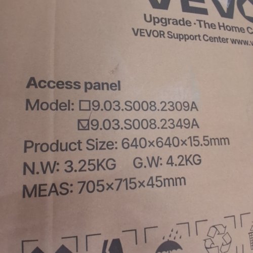 HEAVY DUTY DRYWALL ACCESS PANEL - 24" X 24" - WHITE (MODEL: 9.03.S008.2349A) image 2