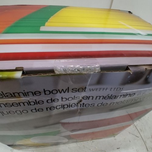 8PC MELAMINE BOWL SET WITH LIDS - ASSORTED COLOURS (MODEL: 779634) image 3
