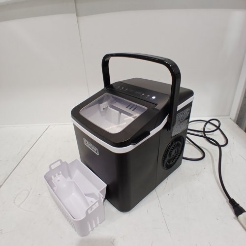 ICEMAN DUAL-SIZE ICE SELF CLEANING PORTABLE COUNTER TOP ICE MAKER - 22LBS/24HRS - BLACK (MODEL: RJ56-BUL-12) image 3