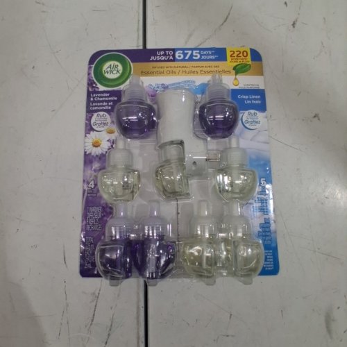 10PC AIR WICK PLUG-IN SCENTED OIL WARMER & REFILLS - 225ML/EACH - LAVENDER CHAMOMILE/CRISP LINEN (MODEL: 1316243) image 4