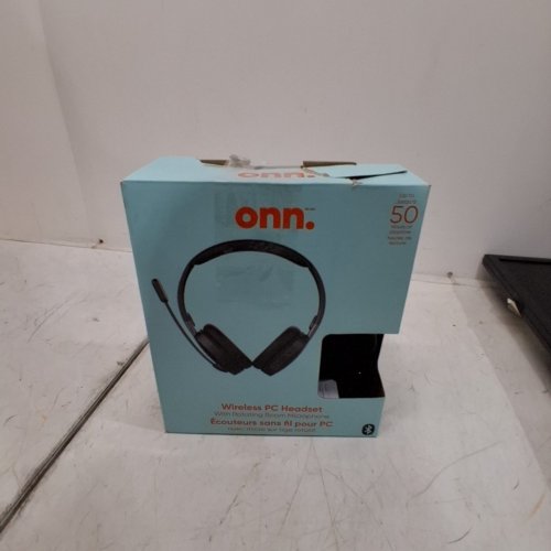 ONN. WIRELESS BLUETOOTH ON-EAR PC HEADSET WITH ROTATING BOOM MICROPHONE - UP TO 50 HOURS PLAYTIME - BLACK (MODEL: 100070290) image 4