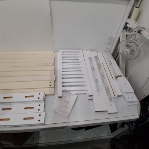 DREAM ON ME SYDNEY PINEWOOD TODDLER BED WITH SAFETY RAIL- MAX 50LBS- 29" X 53" X 28"- WHITE (MODEL:647-WHT) image 4