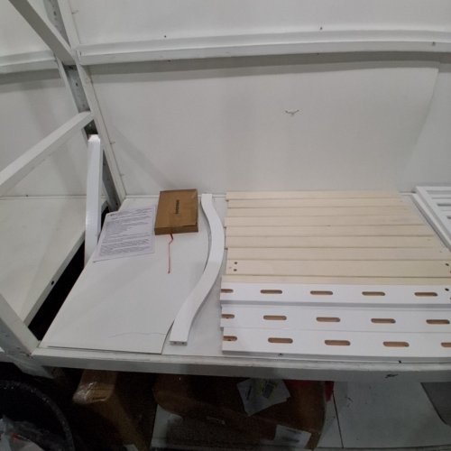 DREAM ON ME SYDNEY PINEWOOD TODDLER BED WITH SAFETY RAIL- MAX 50LBS- 29" X 53" X 28"- WHITE (MODEL:647-WHT) image 5