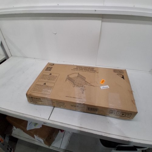 DREAM ON ME SYDNEY PINEWOOD TODDLER BED WITH SAFETY RAIL- MAX 50LBS- 29" X 53" X 28"- WHITE (MODEL:647-WHT) image 6