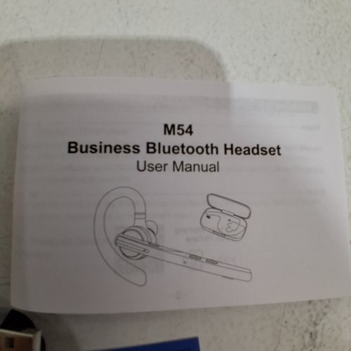 NEW BEE V5.1 BLUETOOTH EARPIECE HEADSET WITH MIC AND CARRYING CASE - BLACK (MODEL: M54) image 3