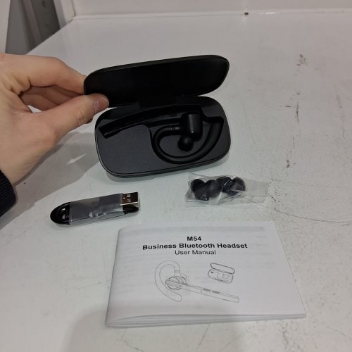 NEW BEE V5.1 BLUETOOTH EARPIECE HEADSET WITH MIC AND CARRYING CASE - BLACK (MODEL: M54) image 4