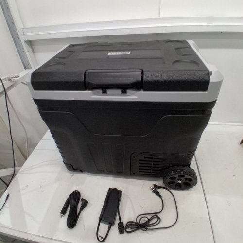 EUHOMY DUAL ZONE ELECTRIC PORTABLE COOLER - 12V/24V - 45L - BLACK/GREY (MODEL: ZBD-50D/CF024-50BL-CAEH) image 3