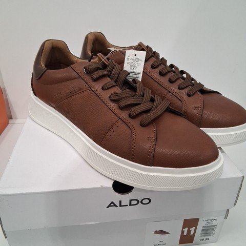 MEN'S ALDO COURT SHOE - 11 - TAN (STYLE: 3322511) image 2